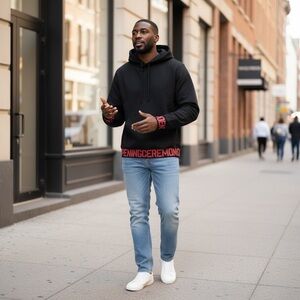 Opening Ceremony: Unisex Logo Trim Hoodie